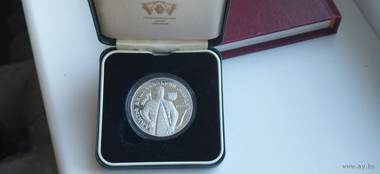 Серебро 0.925! Украина 10 гривен, 1999 Герои казацкой эпохи - Дмитрий Вишневецкий