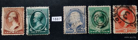 США \а9\1883-1887 Персоналии. Президент США \Sc210-214\кц91дол