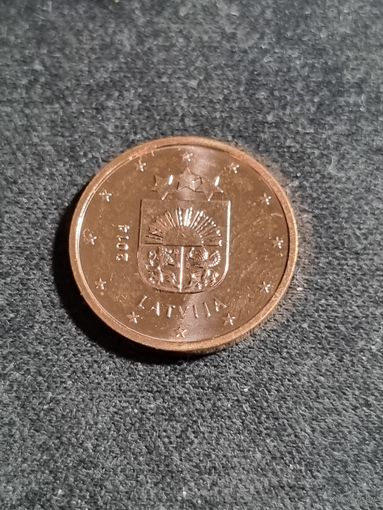 Латвия 1 евроцент 2014 Unc