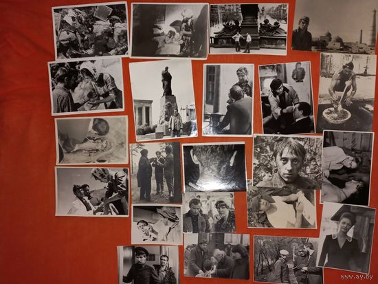 СССР- 21  ФОТО  кадры сьемок из фильмов  с артистами ,на обратной написаны   (А24)