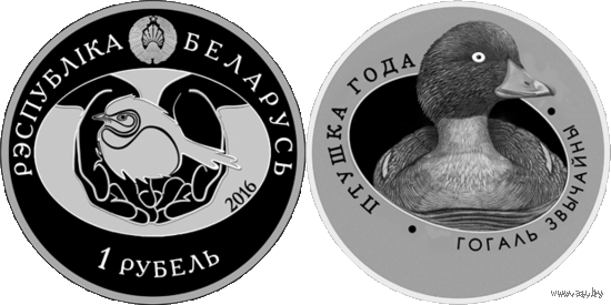 Гоголь обыкновенный 1 рубль. ИДЕАЛ!!!