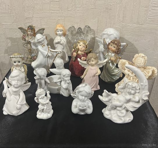 Статуэтки Ангелы Ангелочки Подарки Фарфор Керамика Хрусталь