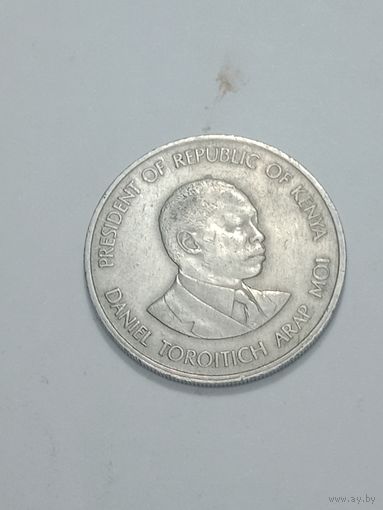 Кения 1 шиллинг  1989  года .