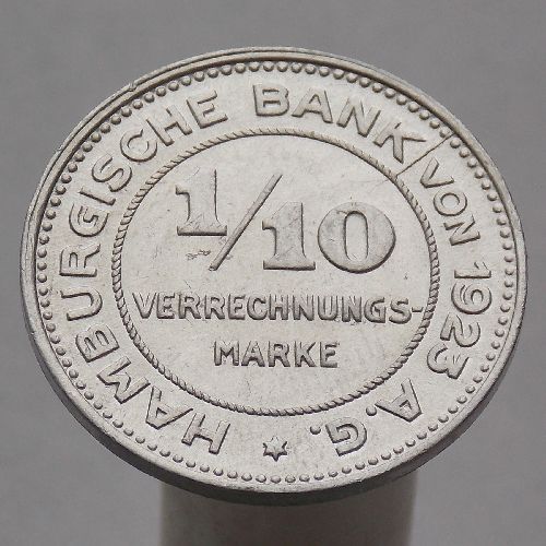 Германия (нотгельды)  Федеральная земля Гамбург 1/10 марки 1923