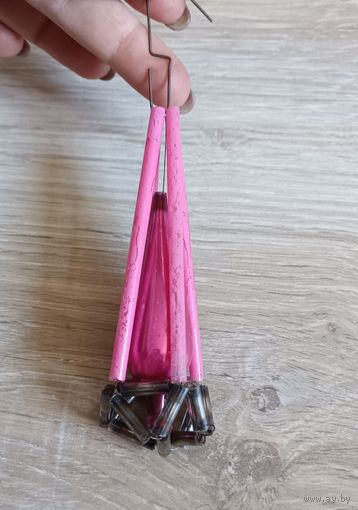 Елочные игрушки, стекло, стеклярус