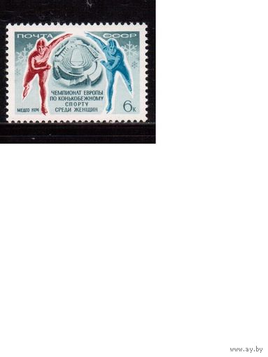 СССР-1974, (Заг.4256)  ** , Спорт, Коньки