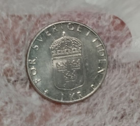 1 крона 1990 Швеция
