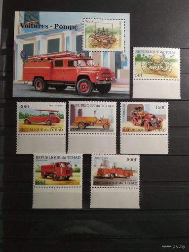 Чад 1998 г. Пожарные машины.