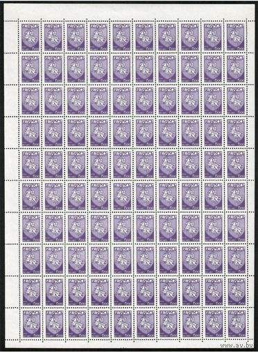 Беларусь. 1993. Первый стандартный выпуск. Погоня (15р). Лист (перфорация справа и слева, знак снизу)