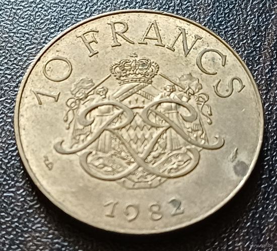 Монако 10 франков, 1982