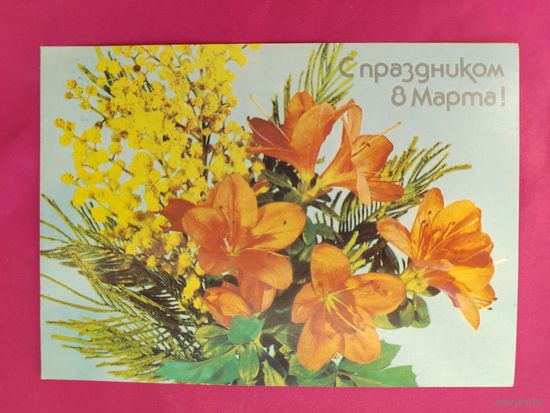8 Марта! Чистая. 1988 года. Дергилев. 2213.