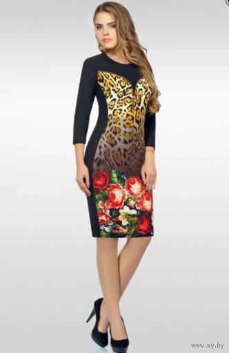 Платье полуприлегающего силуэта 48 р-ра