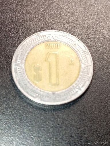 Мексика 1 песо 2010 г.