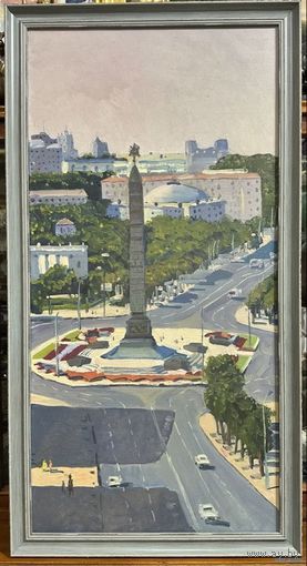 Варламов В.М "Минск-город-герой". Холст, масло. Размер 100х50 см.