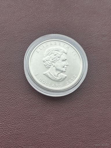 Канада 5 долларов, 2012. Канадская Фауна - Лось