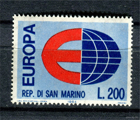 Сан-Марино - 1964г. - Европа - полная серия, MNH, пожелтевший клей [Mi 826] - 1 марка