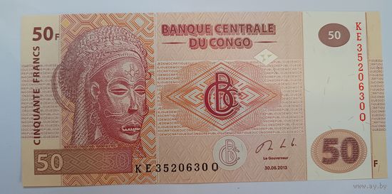 Конго 50 франков 2013