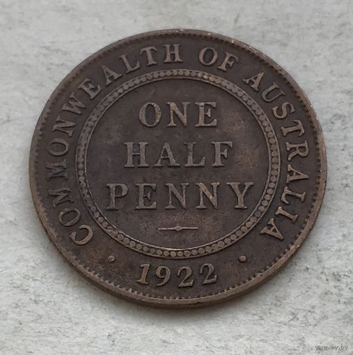 Австралия пол-пенни 1922 Георг V