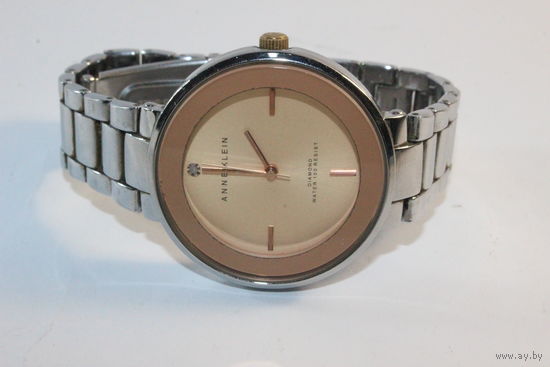 Часы Anne Klein розовый циферблат серебряный браслет AK/1281, Оригинал