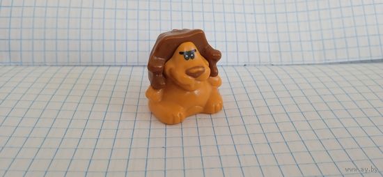 Коллекционная игрушка из Киндер сюрприза. Серия Животные с бумажными ушами, 2008г. Лев NV 102.  (1)