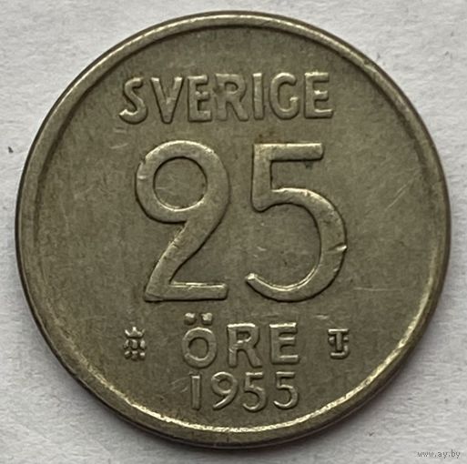 Швеция 25 эре 1955 г.