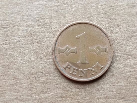 Финляндия 1 пенни, 1963г. (U-обм)