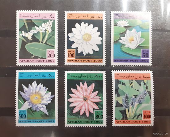 Афганистан. 1997 год. Флора. Цветы. Кувшинки и лилии (306)