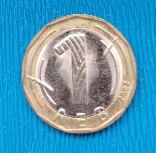 Болгария. 1 лев. 2002. Распродажа личной коллекции