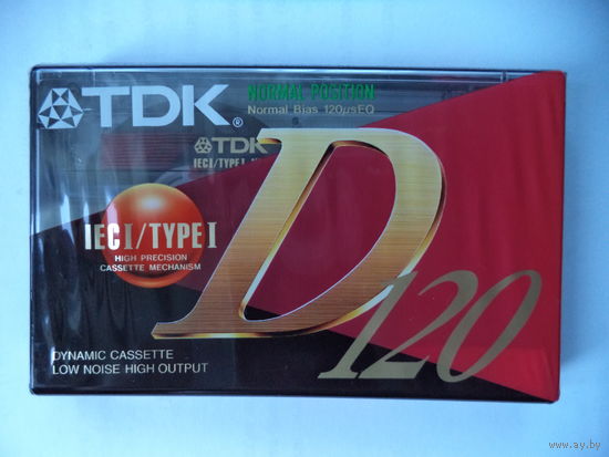 Аудиокассета TDK D120, редкое время 120 минут