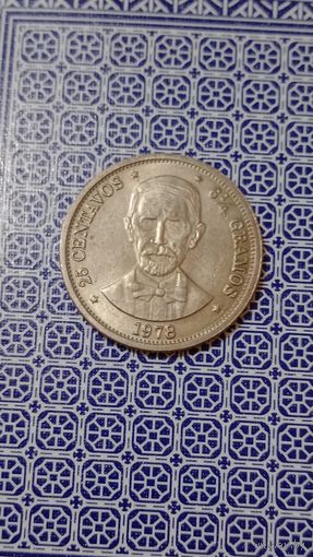 Доминикана 25 сентаво 1978 Дуарте