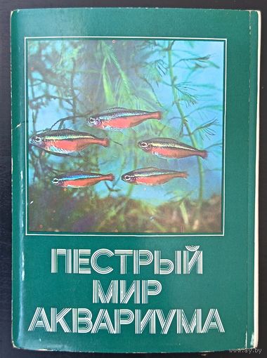 Комплект из 25 открыток (полный) Пестрый мир аквариума 1980 Выпуск 1
