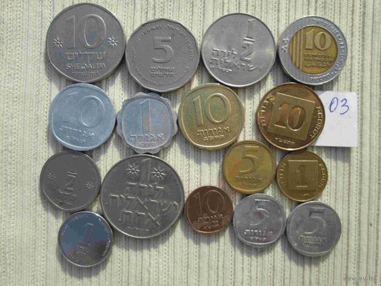 16  монет Израиля