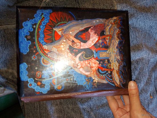Шкатулка СССР ,шкатулка в виде книги,сказок.Красивая интересная шкатулка советских лет