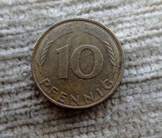 Werty71 Германия ФРГ 10 пфеннигов 1987 F