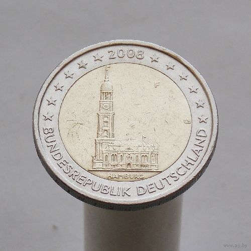 Германия 2 евро 2008 F Гамбург