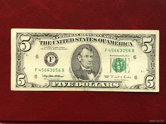 5 долларов США 1995, (F) Atlanta