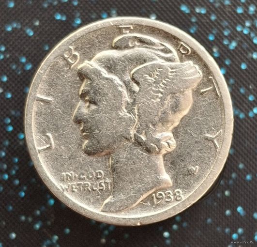 Дайм 10 центов 1938 распродажа коллекции