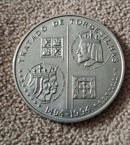 Португалия 200 эскудо, 1994 500 лет с момента заключения Тордесильясского договора UNC