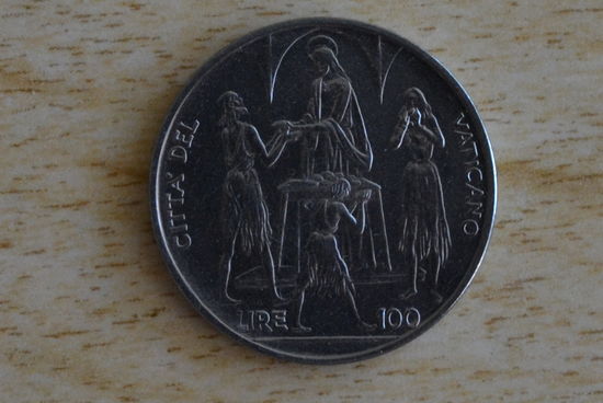 Ватикан 100 лир 1968