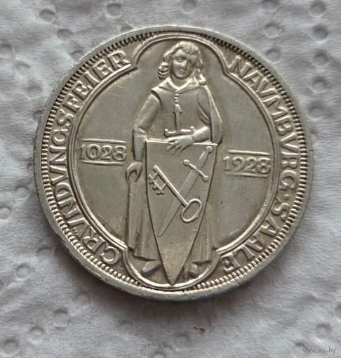 3 марки 1928 Наубург с блеском Тираж 100.000 шт