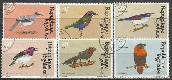 Республика Того. Птицы. 1981г. Mi#1536-41. Серия.