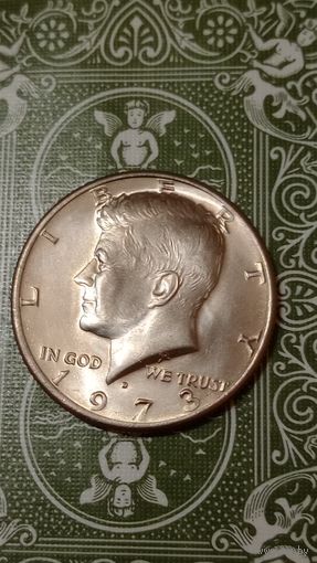 США 1/2 доллара 1973 D unc.