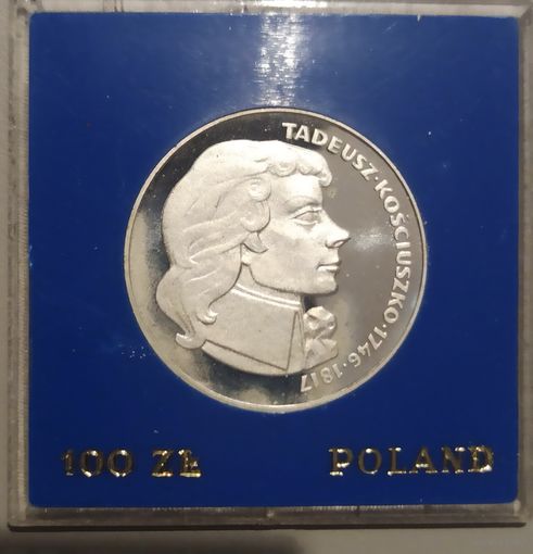 Тадеуш Костюшко, Польща. 100 Золотых 1976