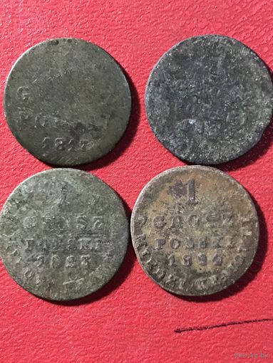 1 грош 1817-1824г.цеа за все.