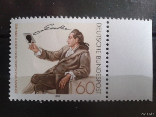 ФРГ 1982 поэт Гете, живопись Михель-3,0 евро
