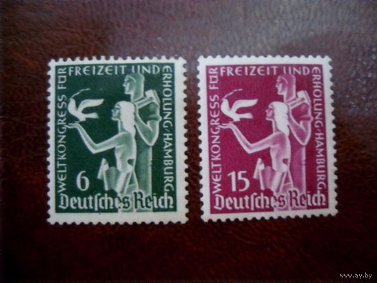 DR Рейх. 1936 год Mi. 622-623 mi.2.5 euro MLH