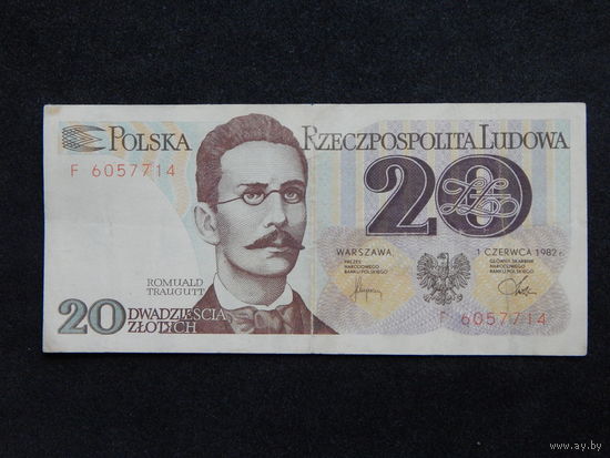 Польша 20 злотых 1982г.