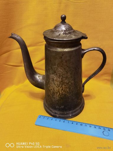 Очень редкий заварочный чайник СССР Мельхиор достойнейшее пополнение коллекции самая привлекательная цена трёхдневный аукцион