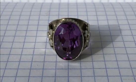 Серебрянное кольцо 875 пробы