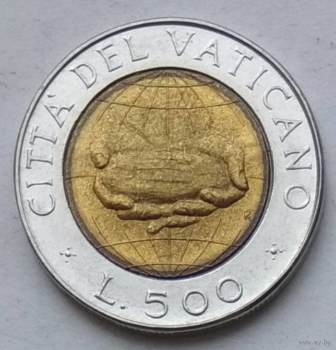 Ватикан 500 лир 1992 г.